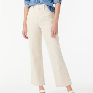 J Crew striped wide leg jeans